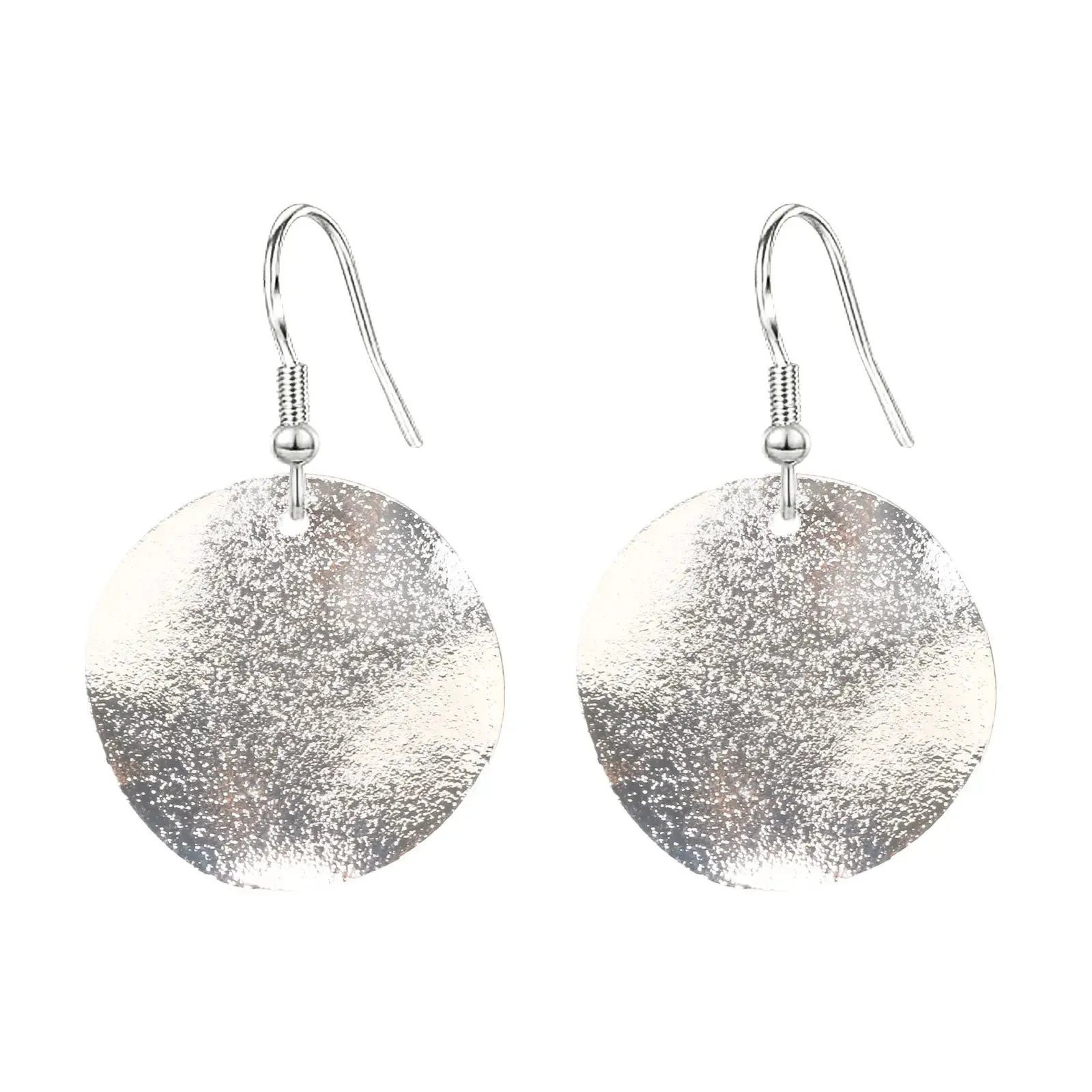 Irregular Round Drop Earrings | Minimalist Curved Earrings | Hypoallergenic Jewelry