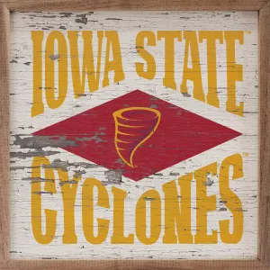 ISU Cyclones Rustic Sign