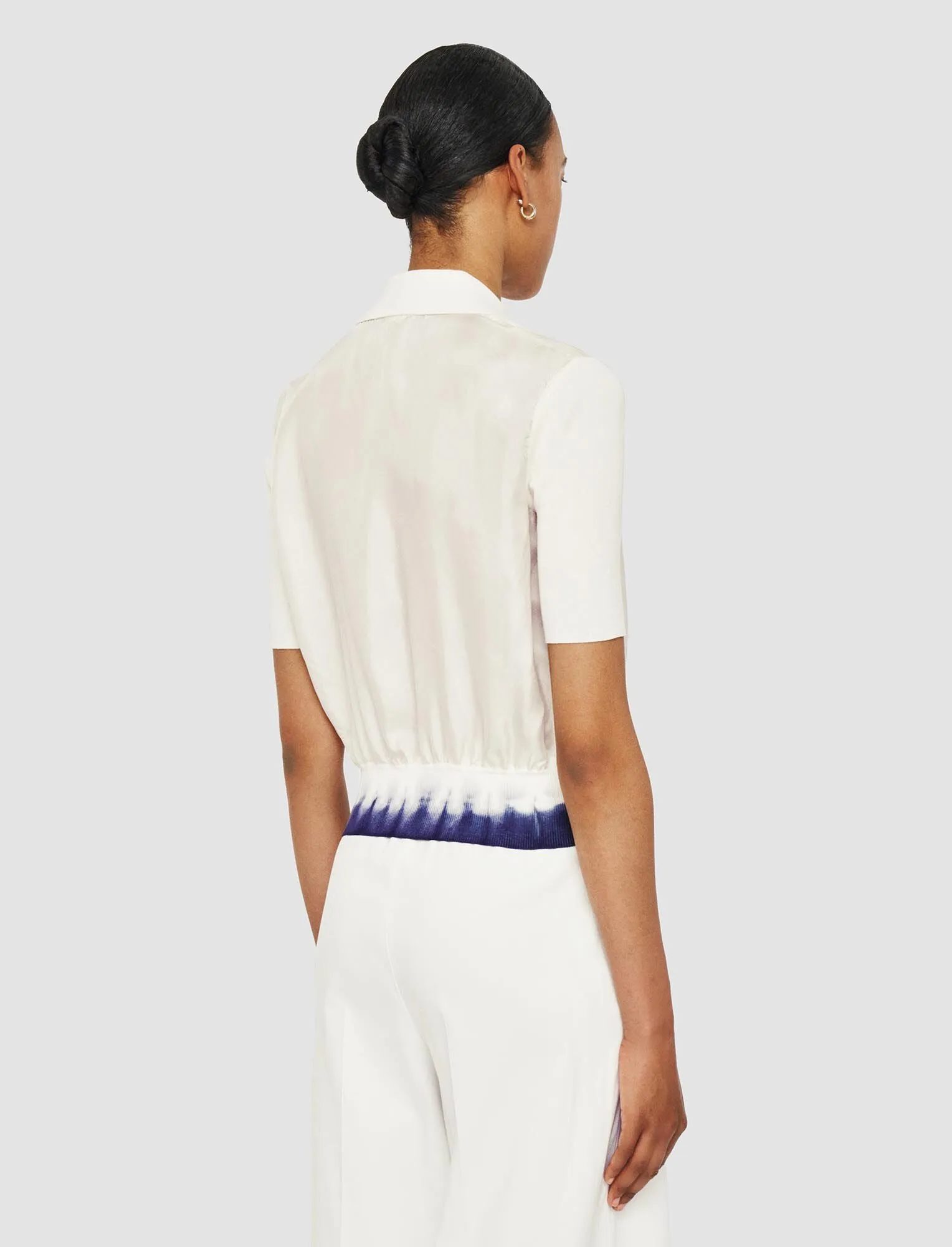 JOSEPH KNIT AND WOVEN CARDIGAN