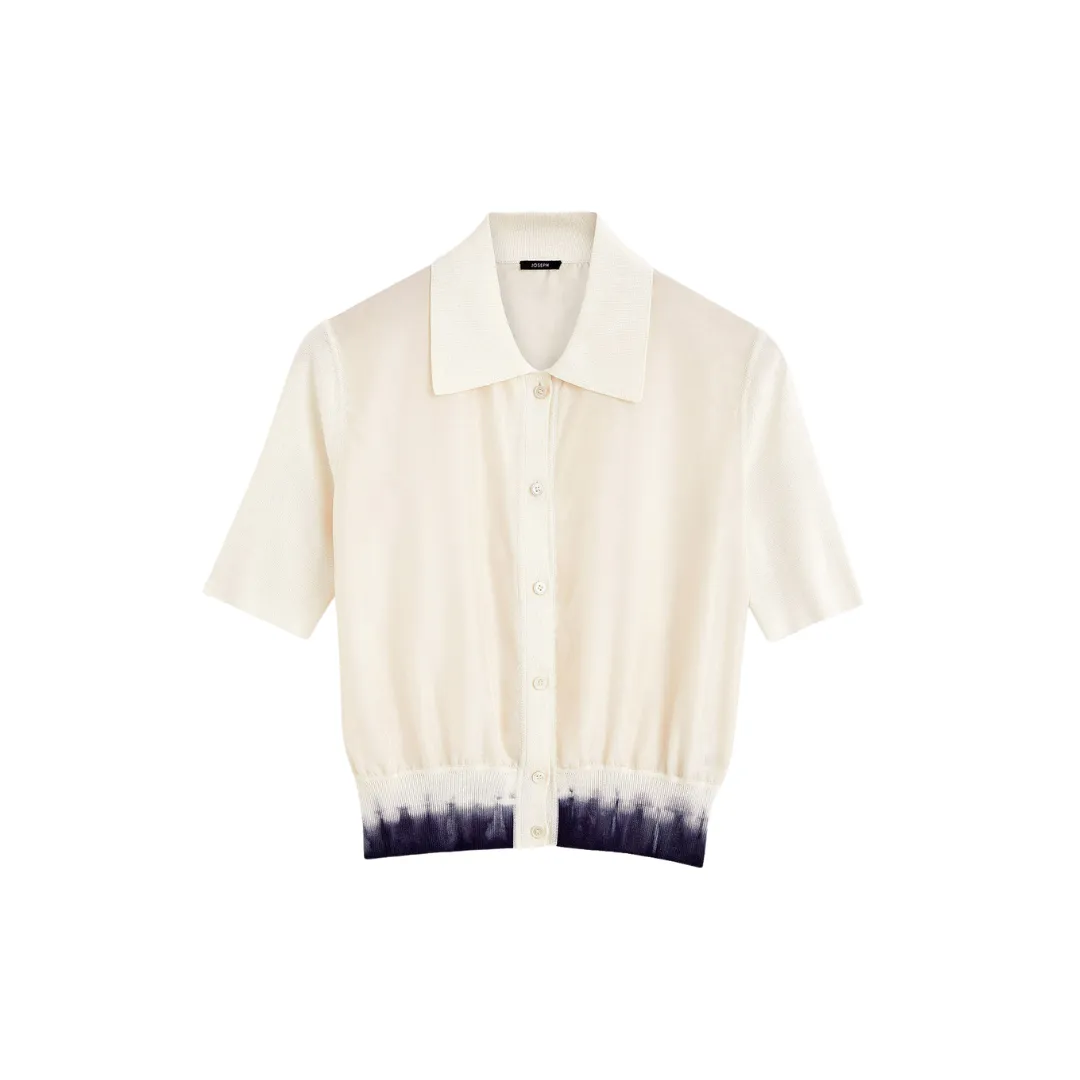 JOSEPH KNIT AND WOVEN CARDIGAN