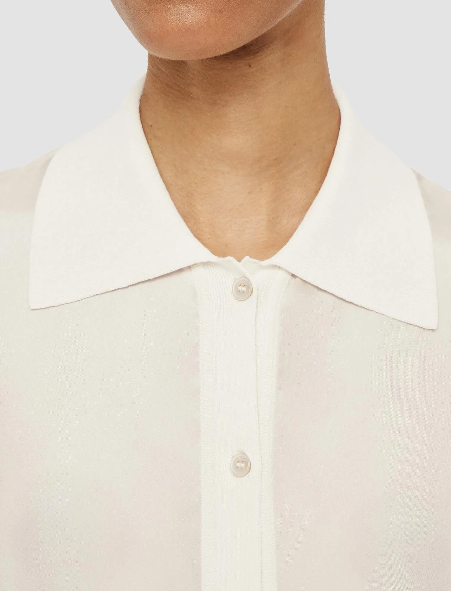 JOSEPH KNIT AND WOVEN CARDIGAN