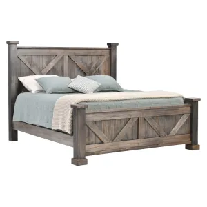 Kaycee Rustic Farmhouse Bed Frame