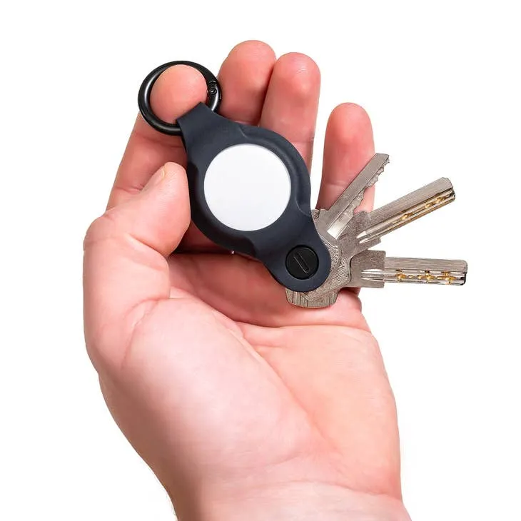 KeySmart Air Flex Silicone Key Holder for AirTag Black
