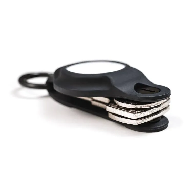 KeySmart Air Flex Silicone Key Holder for AirTag Black