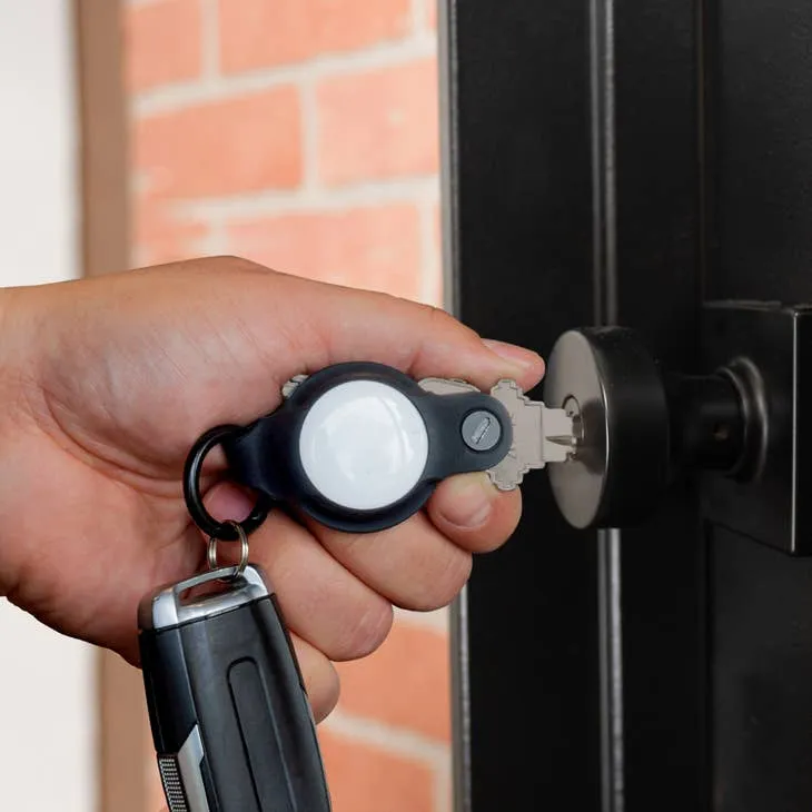 KeySmart Air Flex Silicone Key Holder for AirTag Black