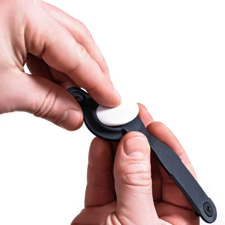 KeySmart Air Flex Silicone Key Holder for AirTag Black