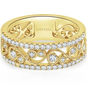 Kirk Kara "Angelique" Filigree Diamond Anniversary Ring