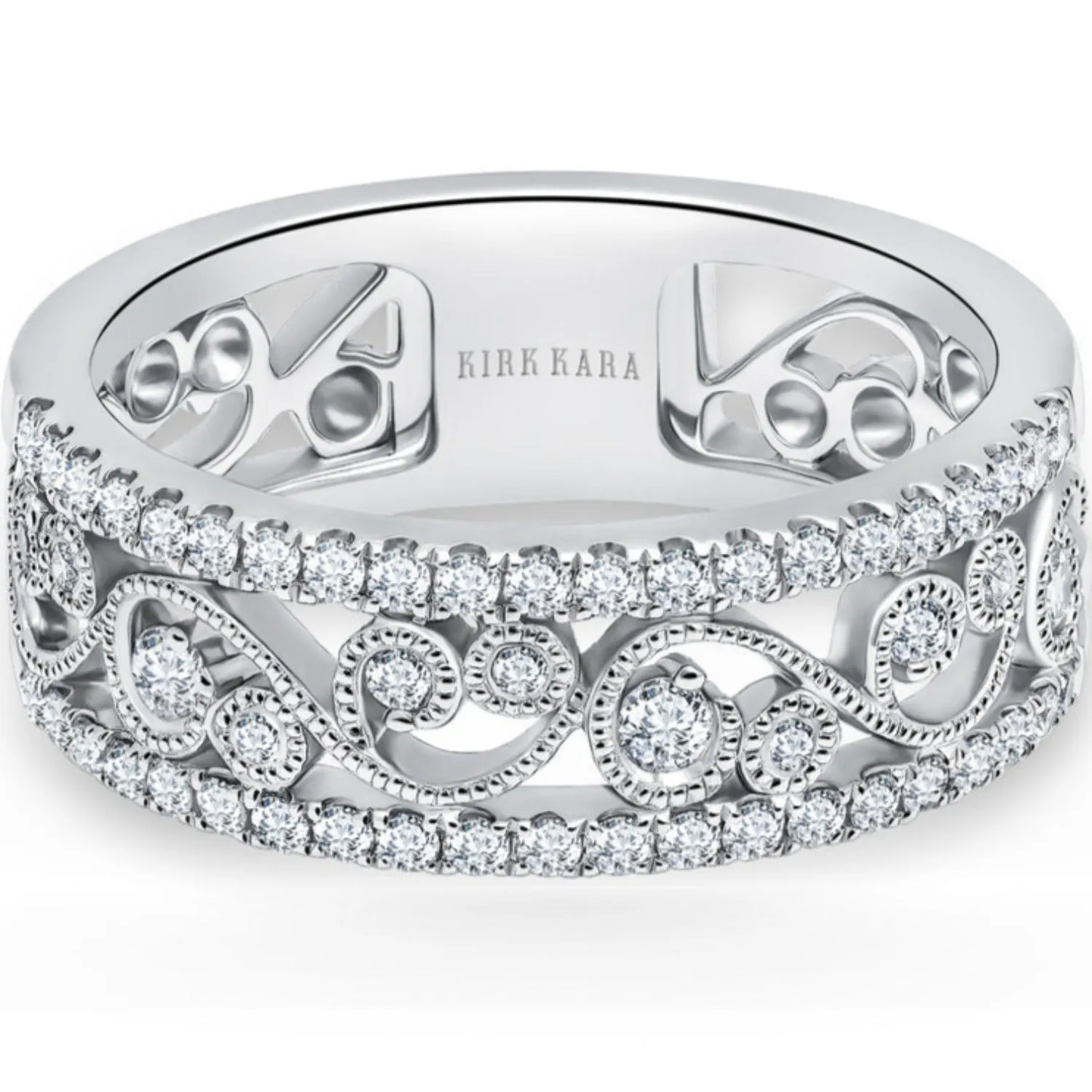 Kirk Kara "Angelique" Filigree Diamond Anniversary Ring