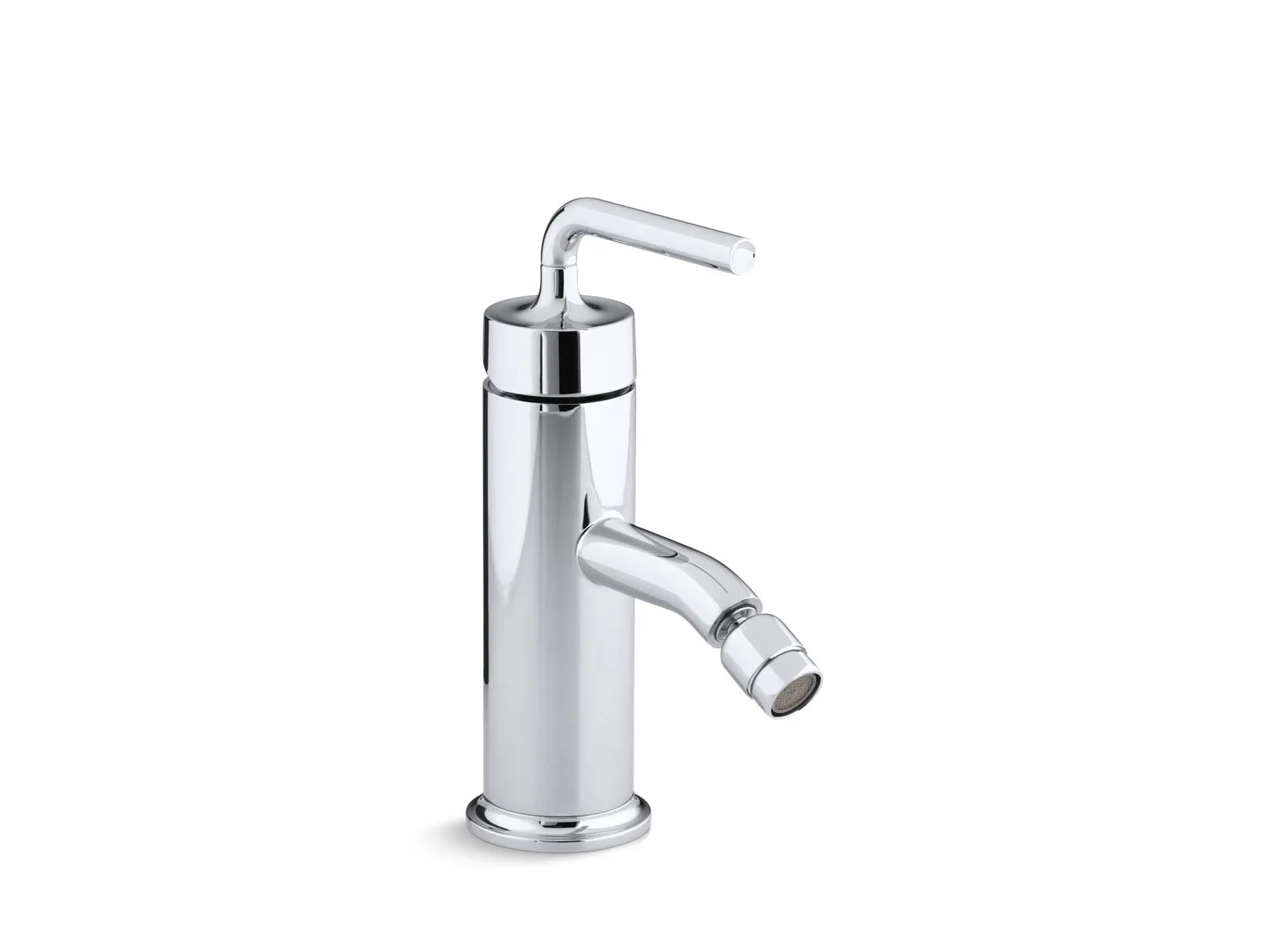 KOHLER K-14434-4A Purist Horizontal swivel spray aerator bidet faucet with straight lever handle