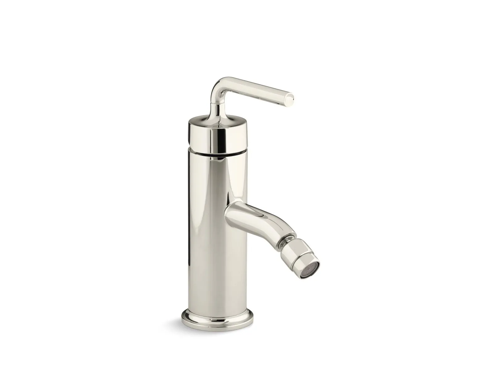 KOHLER K-14434-4A Purist Horizontal swivel spray aerator bidet faucet with straight lever handle