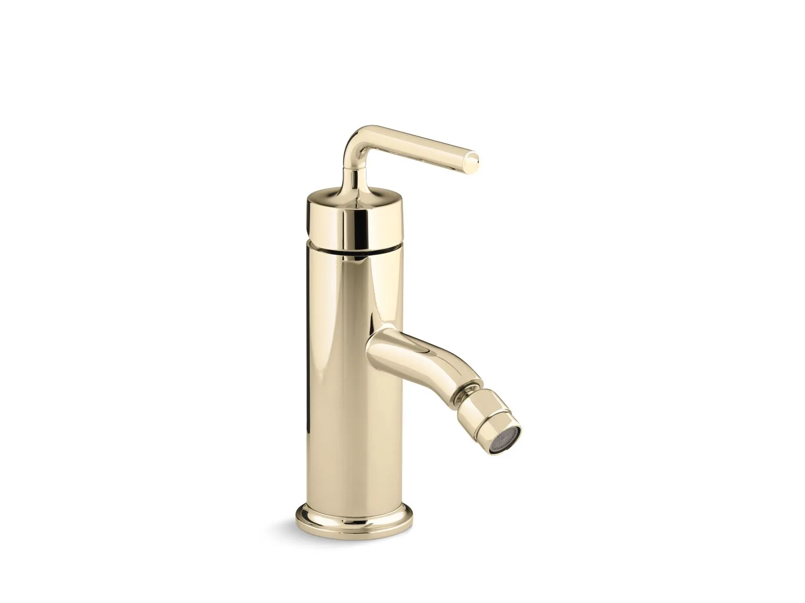 KOHLER K-14434-4A Purist Horizontal swivel spray aerator bidet faucet with straight lever handle