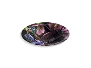 KOHLER K-30333-DM2 Dutchmaster Midnight Floral Carillon 17-3/4" round drop-in bathroom sink, no overflow