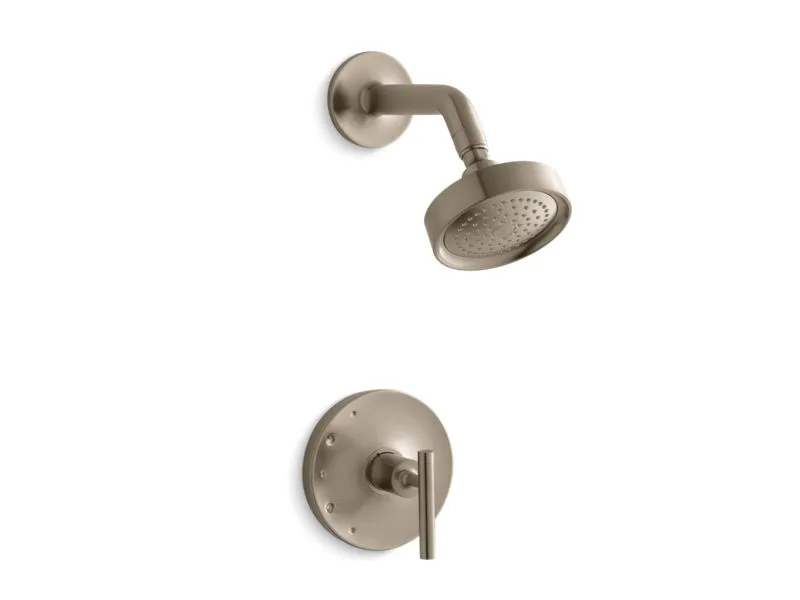 KOHLER K-TS14422-4 Purist Rite-Temp shower trim kit with lever handle, 2.5 gpm