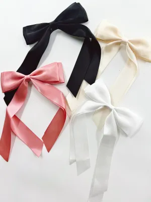 Large Double Ribbon Bow Clips-Multi