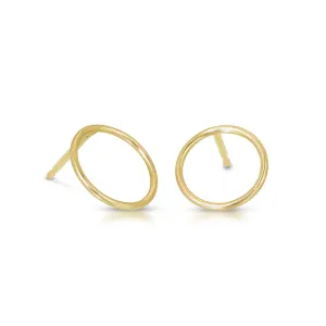 Large Gold Circle Studs