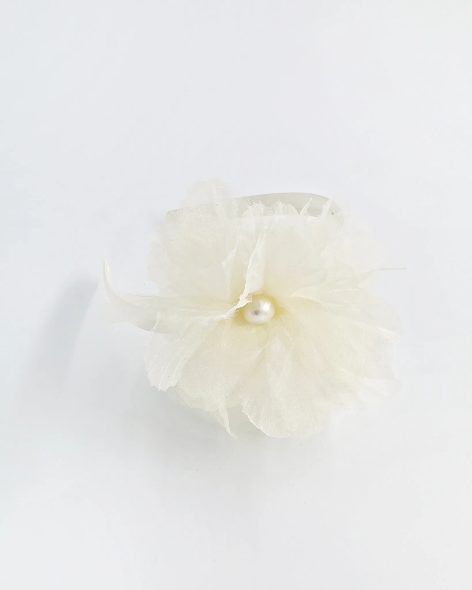 Large Ophelia Flower Headband with Pearl