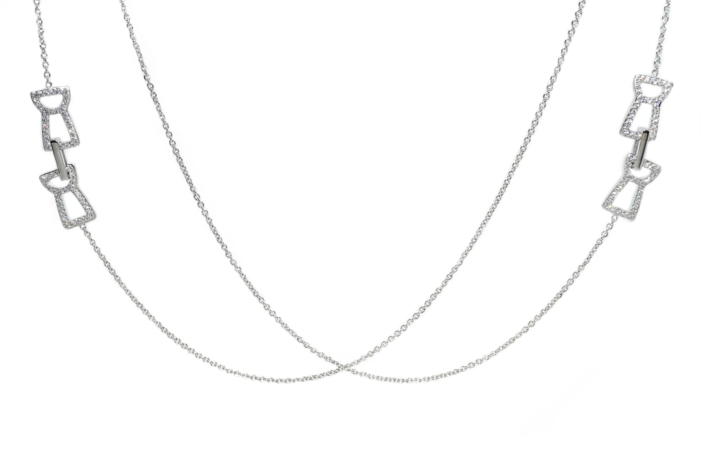 Latte Infiniti Necklace - Silver Ice
