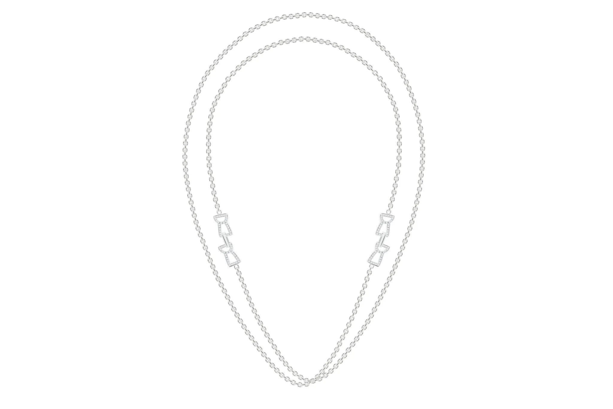 Latte Infiniti Necklace - Silver Ice