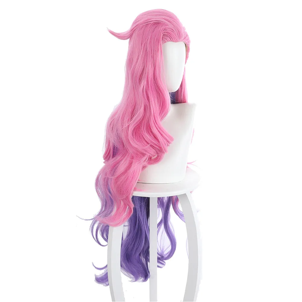 League of Legends LOL KDA Groups Seraphine Heat Resistant Synthetic Hair Carnival Halloween Party Props Cosplay Wig