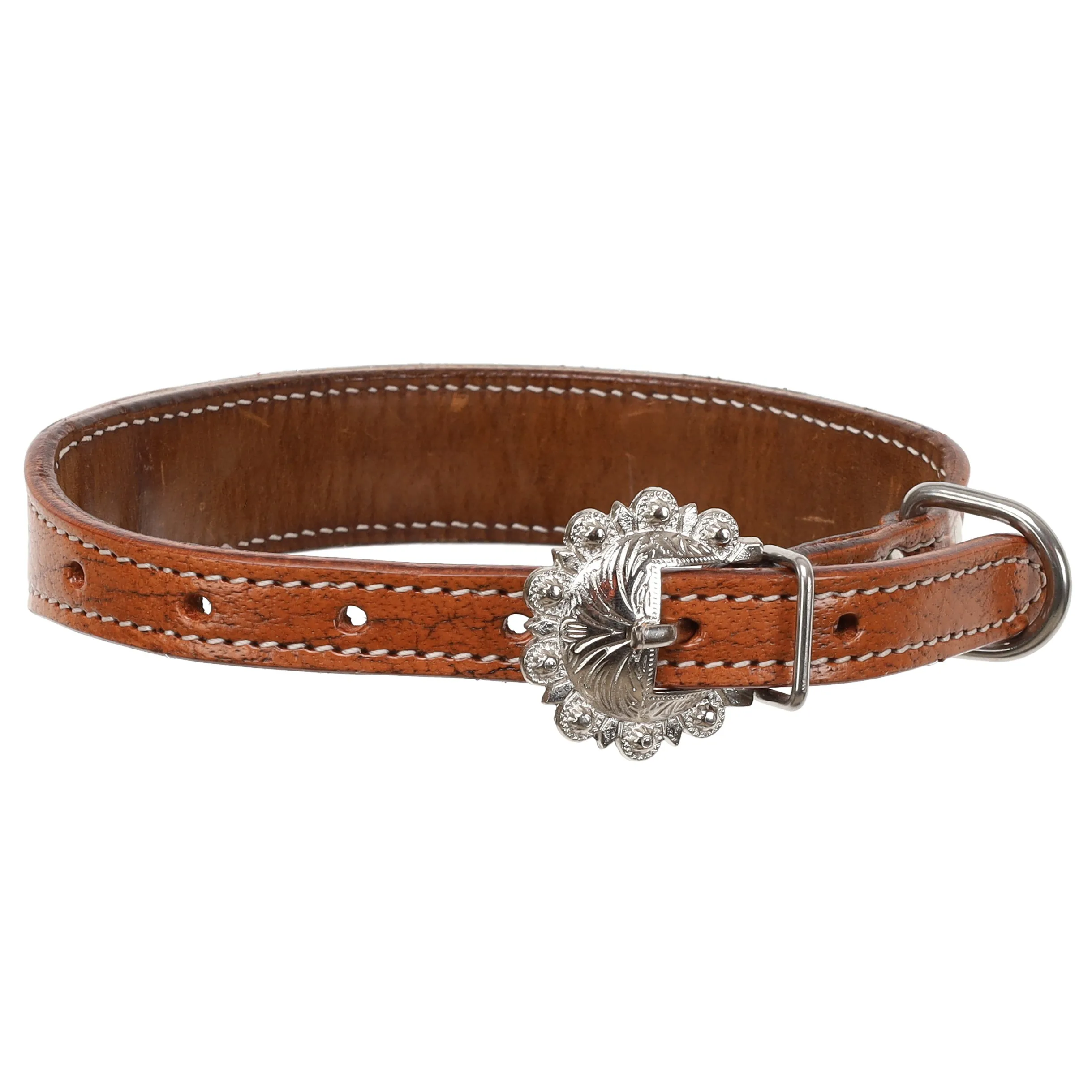 Leather Lilly Cowhide Dog Collar