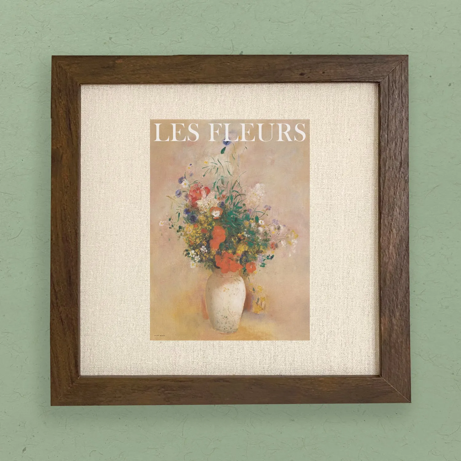 Les Fleurs (The Flowers) - Framed Sign