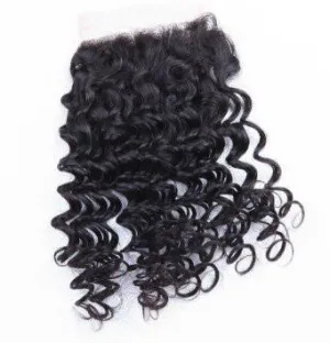 LONDON VIRGIN HAIR Luxury Deep Wave Closure