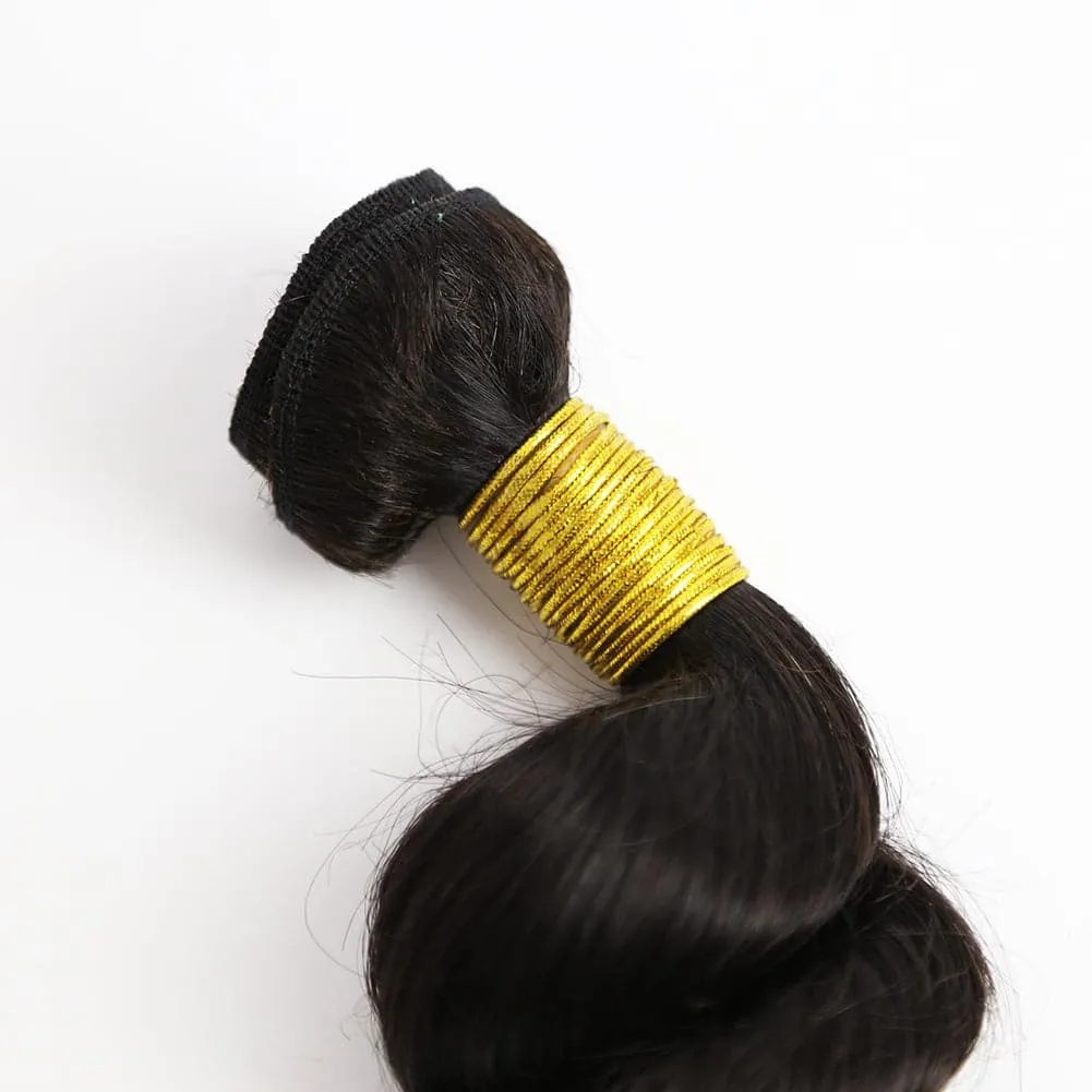 Loose Wave Human Hair Bundles Natural Color