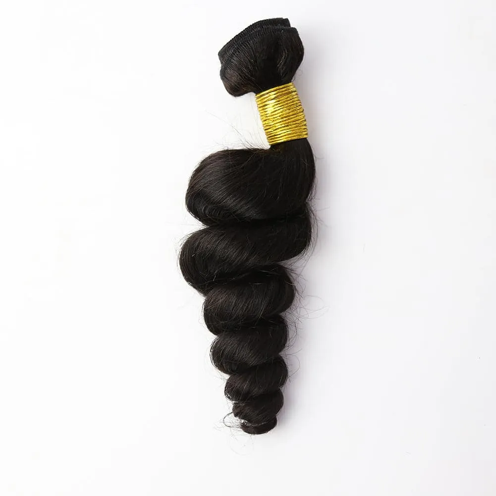 Loose Wave Human Hair Bundles Natural Color