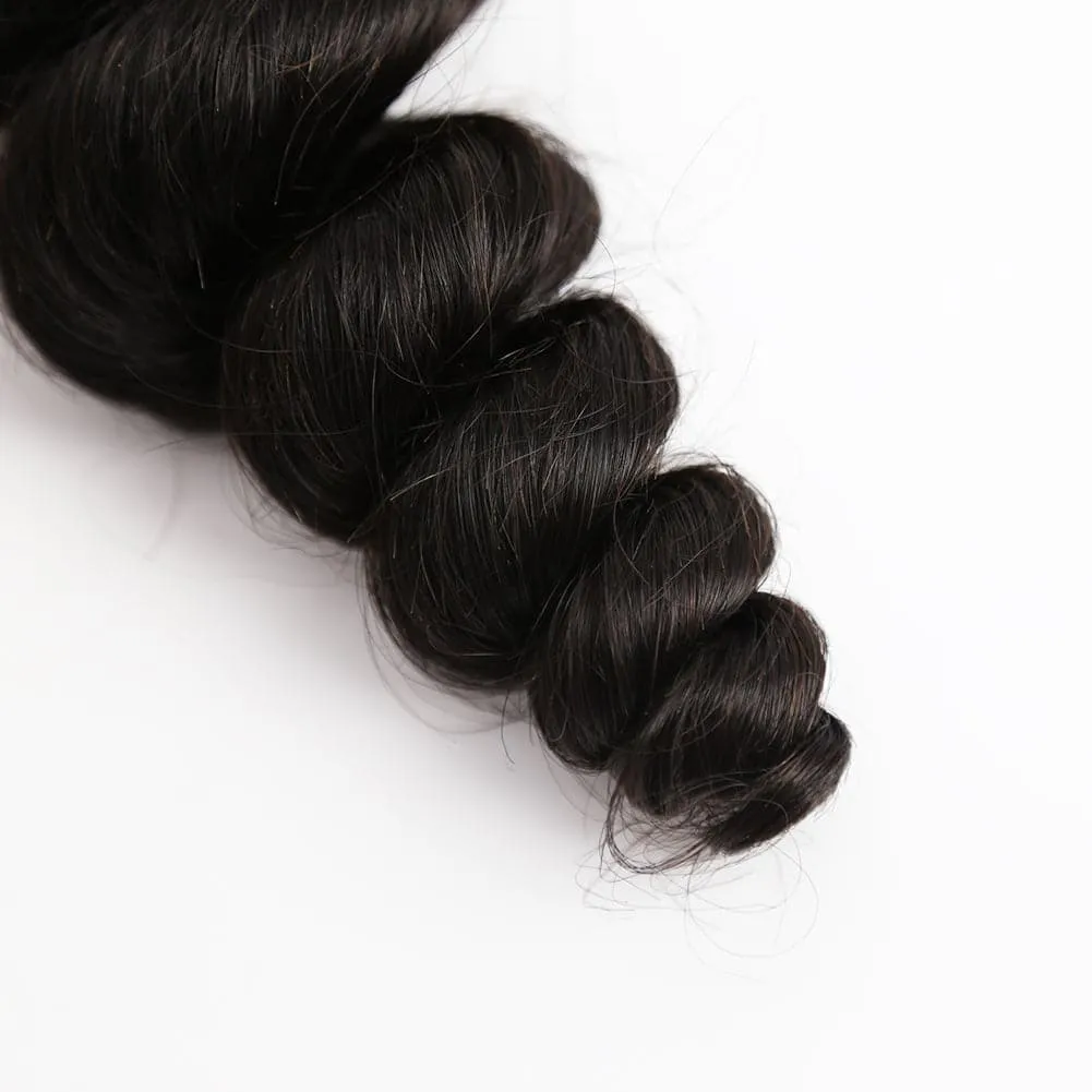 Loose Wave Human Hair Bundles Natural Color