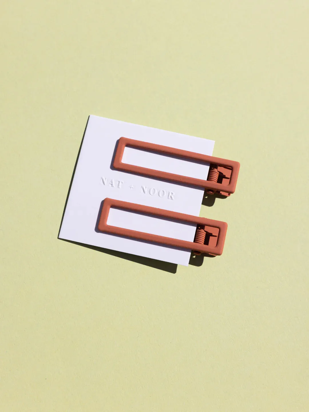 Lu Lu Hair Clips in Burnt Orange
