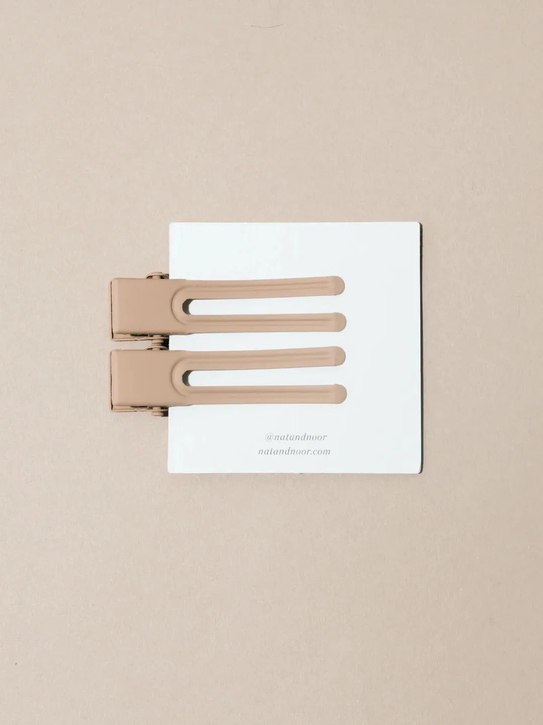 Lu Lu Hair Clips in Mocha