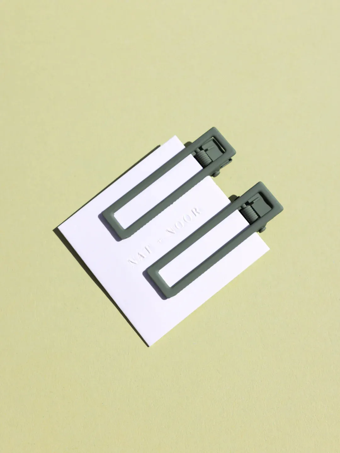 Lu Lu Hair Clips in Sage Green
