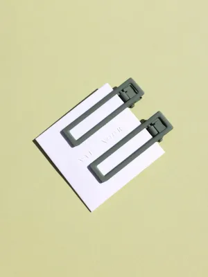 Lu Lu Hair Clips in Sage Green