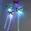 Lumiparty Butterfly LED Fiber Optic Light-Up Hair Barrette - Rainbow For Concert and Party