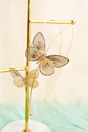 Madison Heights Goldtone Butterfly Headband