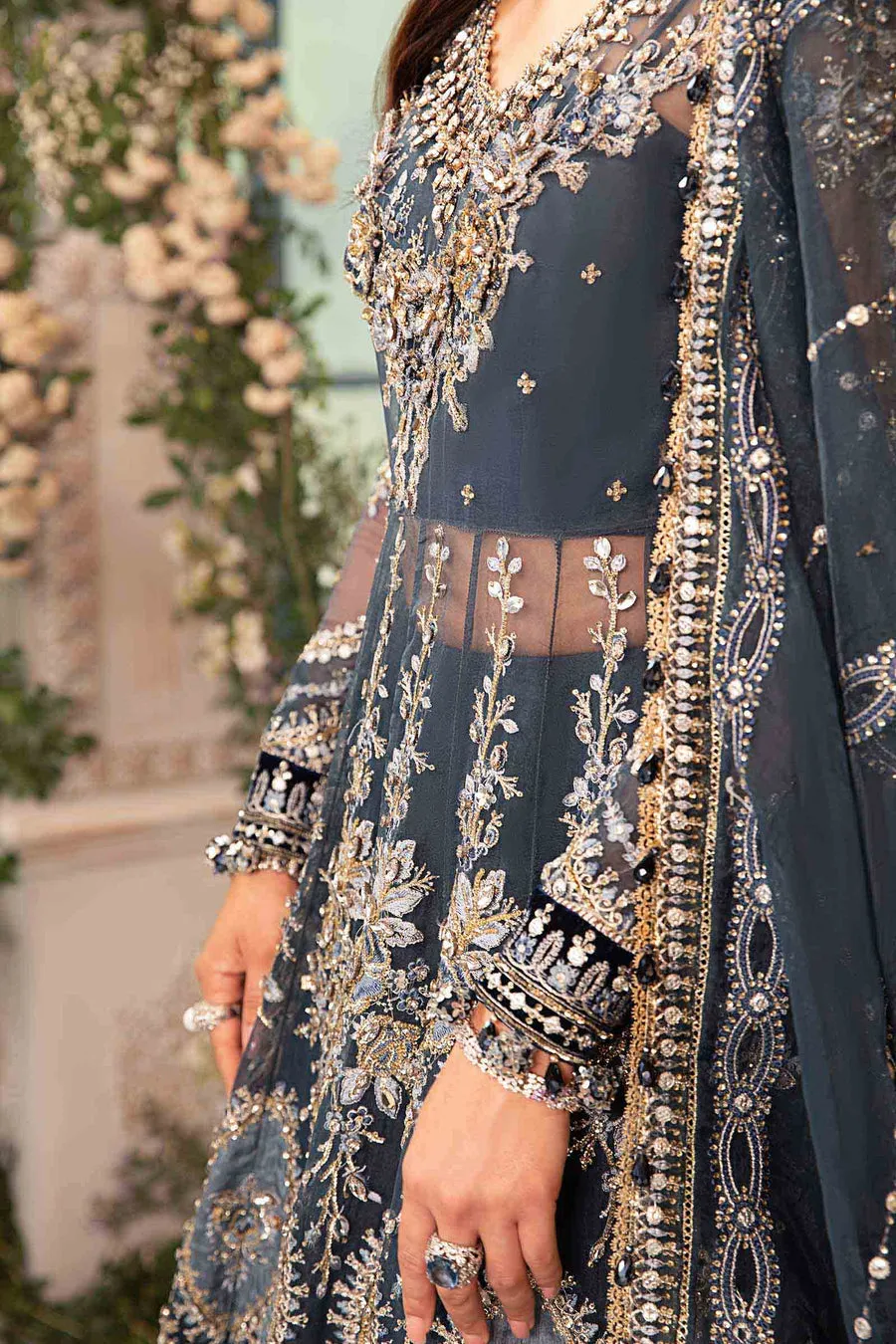 Maria.B | Embroidered Organza Suit '24 | MBD-2901