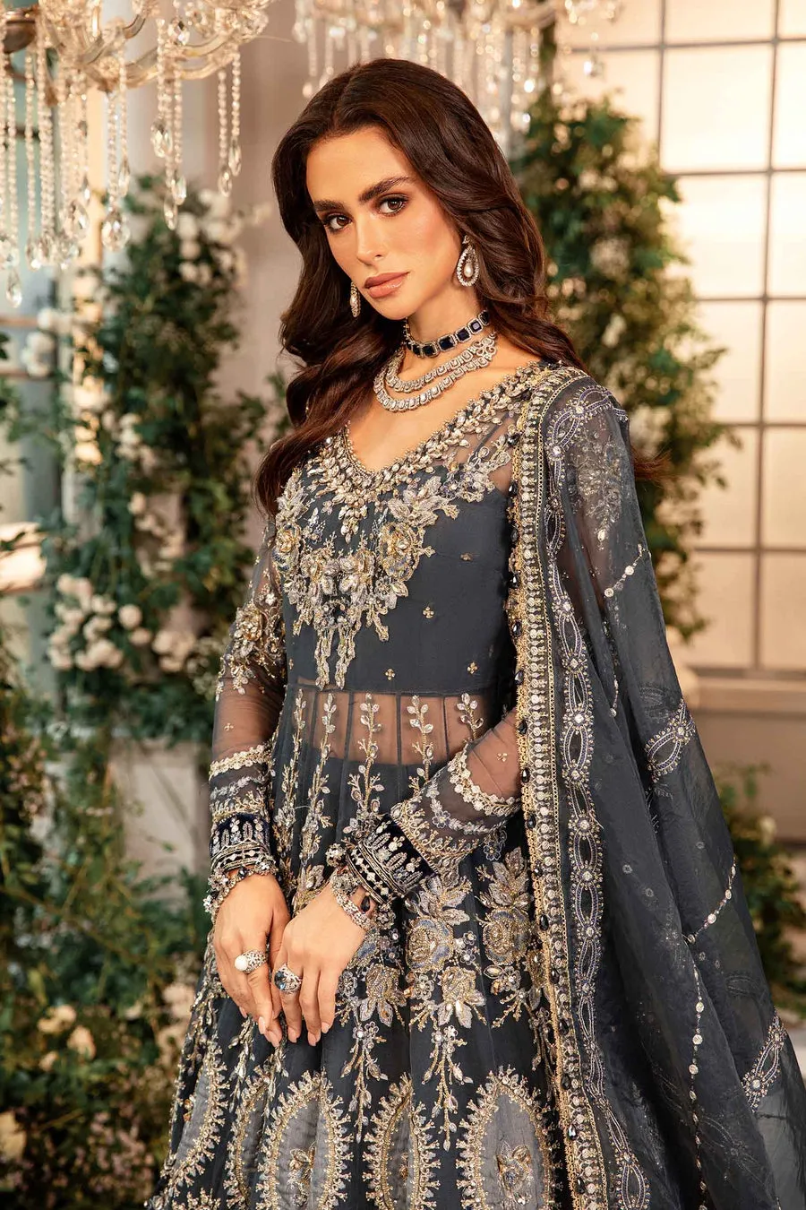 Maria.B | Embroidered Organza Suit '24 | MBD-2901