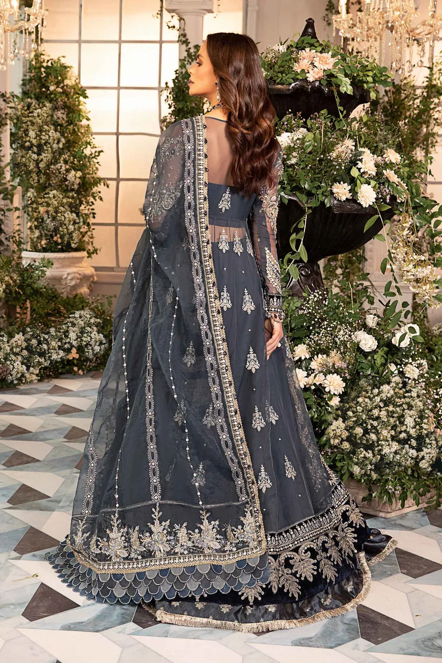 Maria.B | Embroidered Organza Suit '24 | MBD-2901