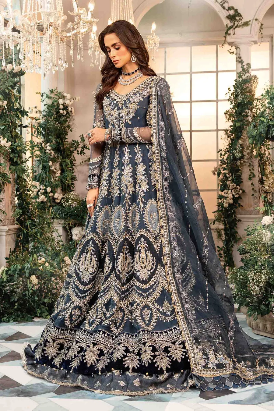 Maria.B | Embroidered Organza Suit '24 | MBD-2901