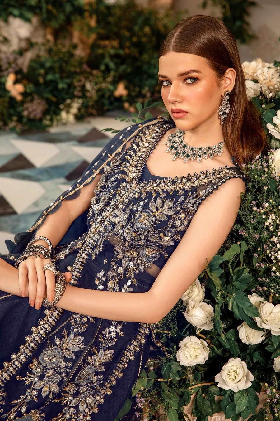 Maria.B | Embroidered Organza Suit '24 | MBD-2901
