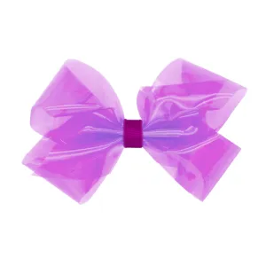Medium Splish Splash Vinyl Bow - Royal Orchid