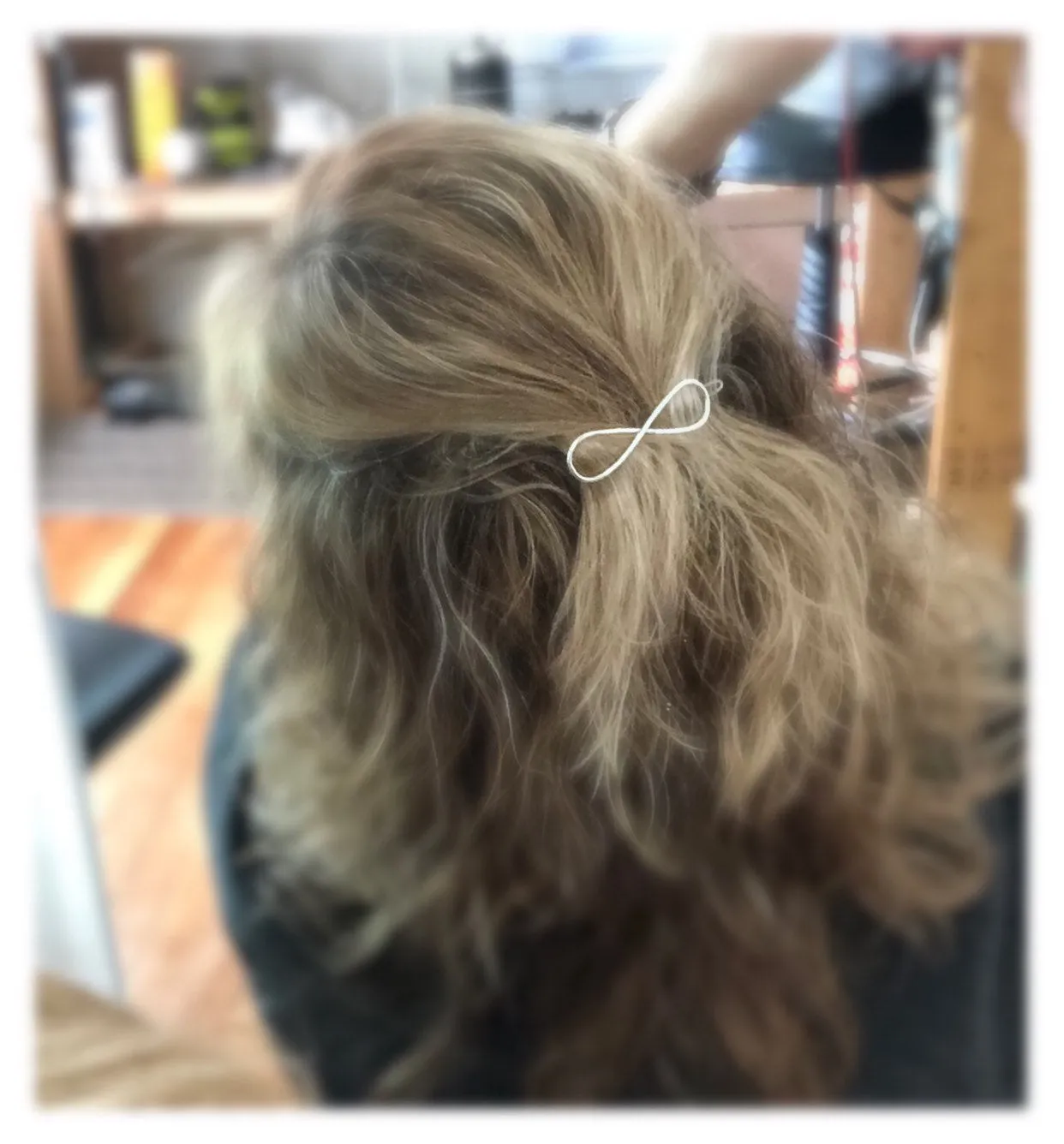 Medium Sterling Silver Infinity Barrette