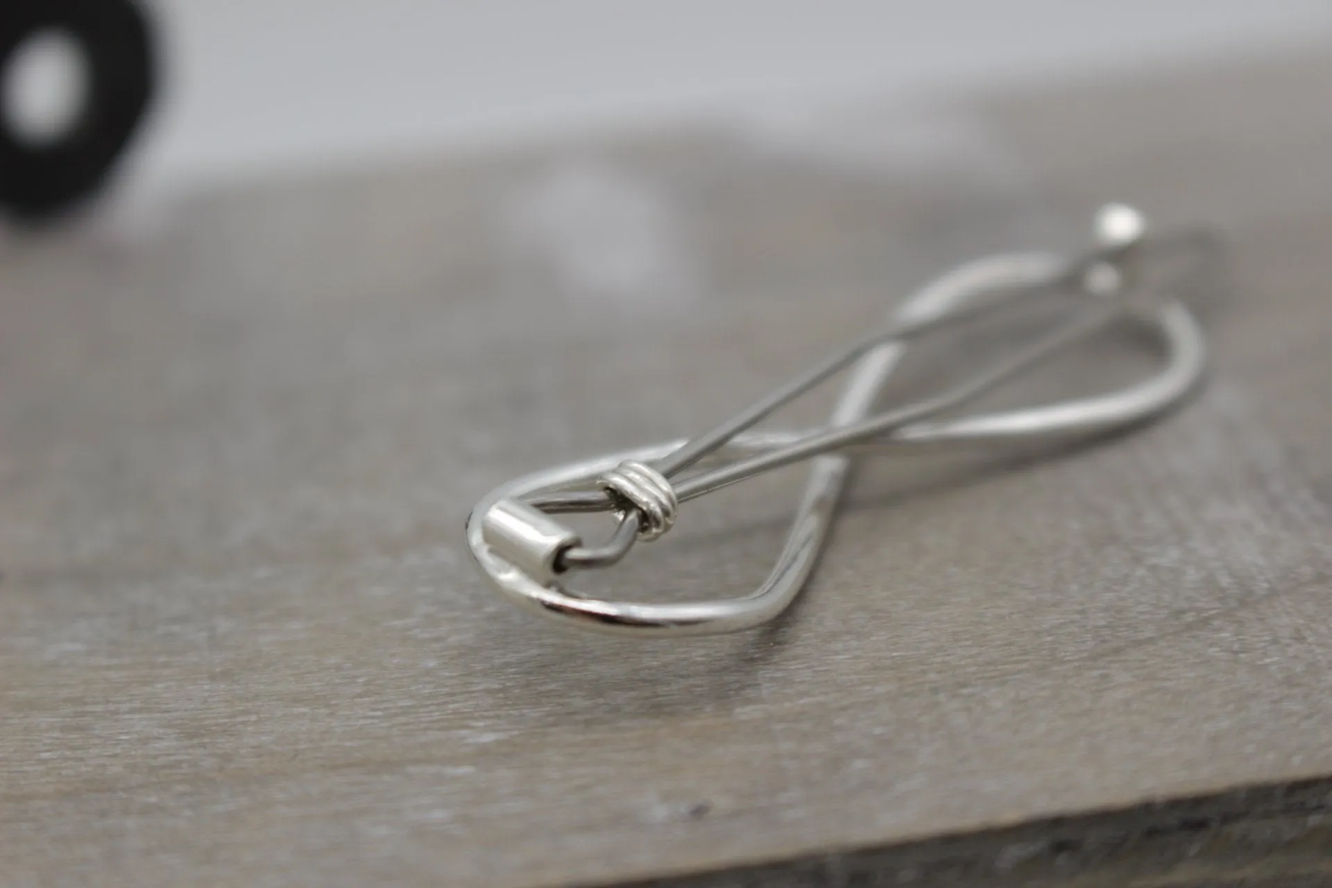 Medium Sterling Silver Infinity Barrette
