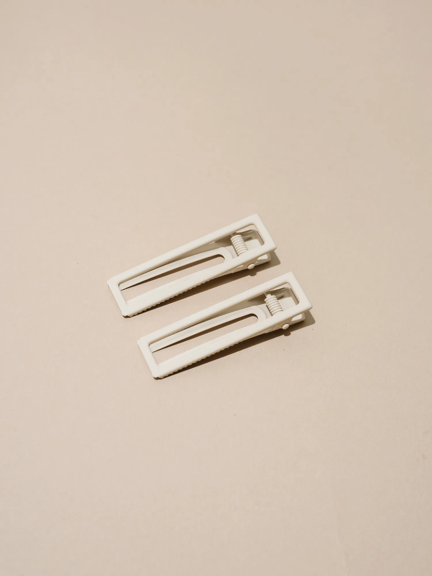 Metal Hair Clips Set of 2 | Bone