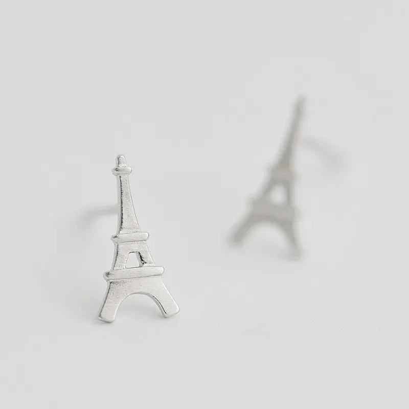 Mini Eiffel Tower Stud Earrings
