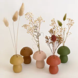 Mini Mushroom Vase - Painted Base