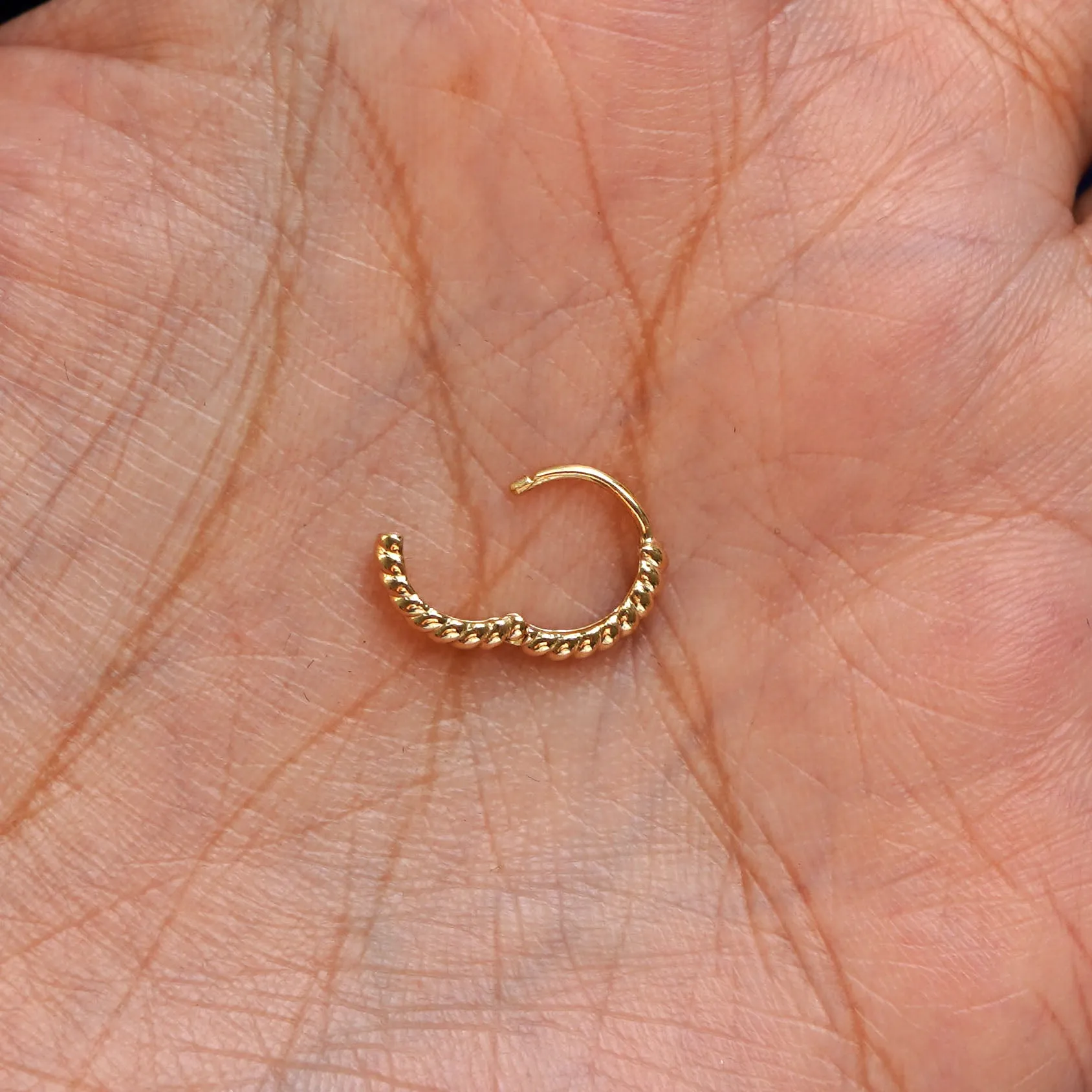 Mini Rope Huggie Hoops