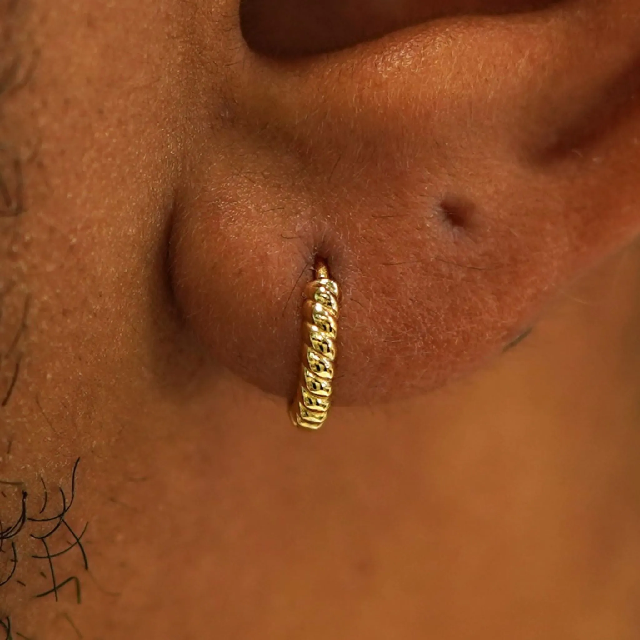 Mini Rope Huggie Hoops