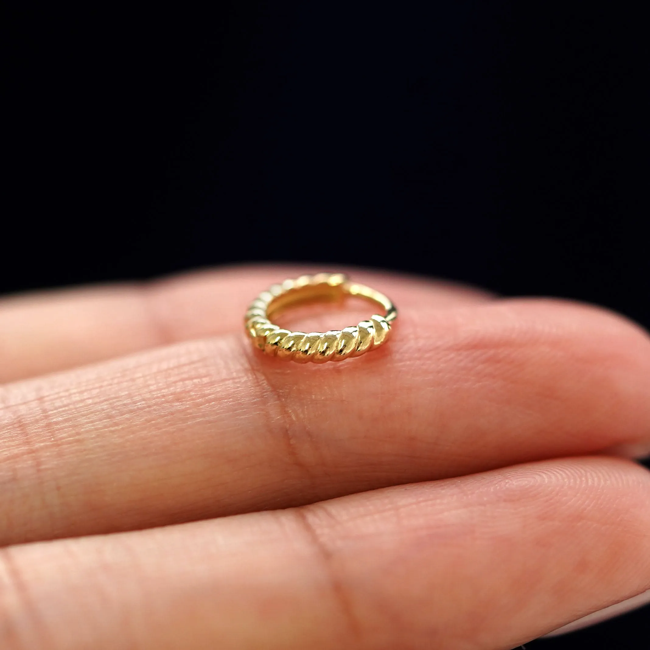 Mini Rope Huggie Hoops