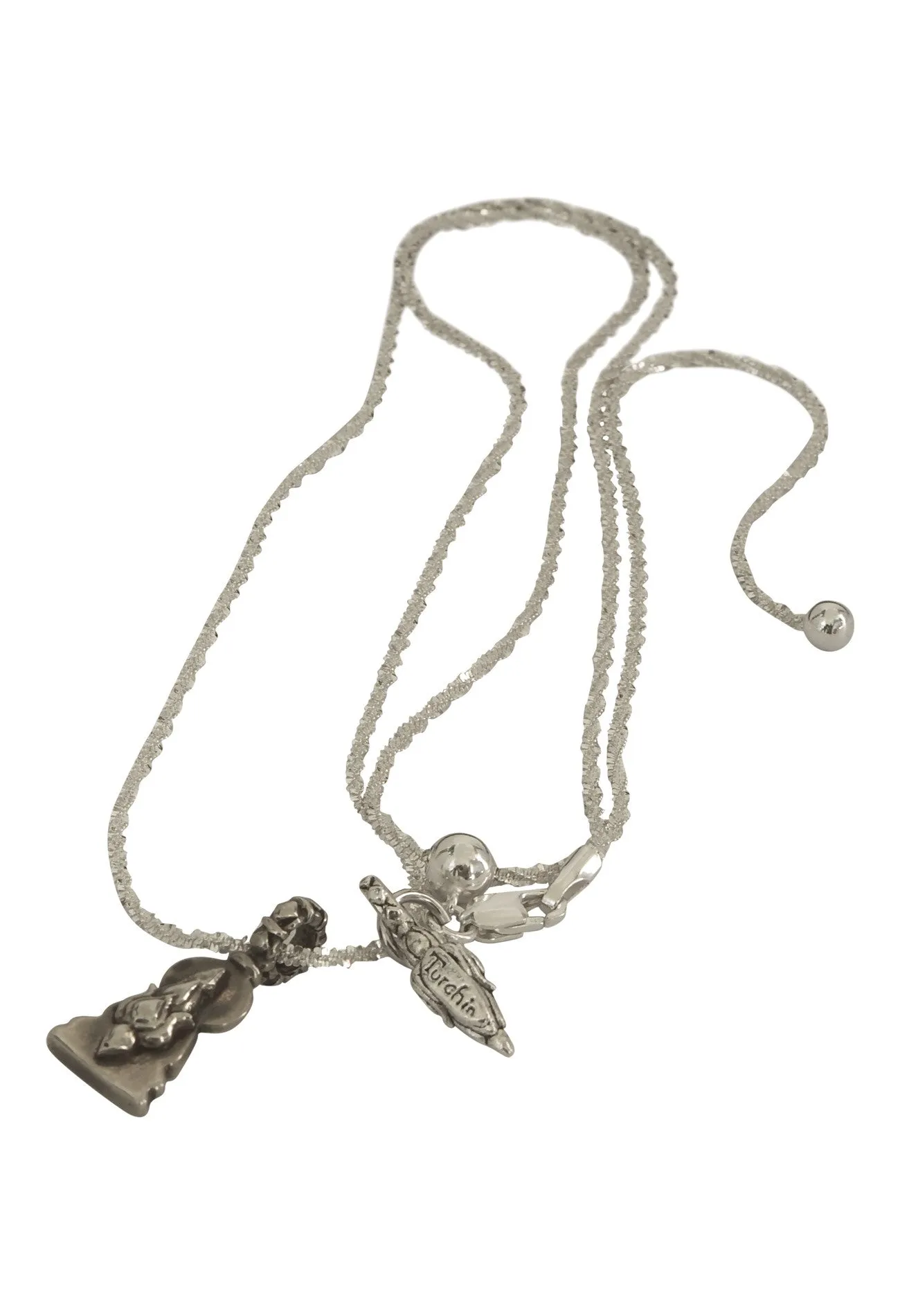 Mini Sitting Buddha on Sterling Adjustable Chain